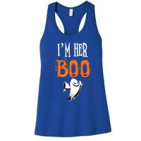 IM Her Boo IM His Witch Funny Couples Matching Halloween Gift Women's Racerback Tank