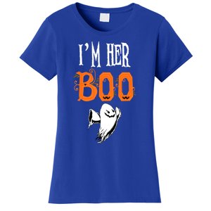 IM Her Boo IM His Witch Funny Couples Matching Halloween Gift Women's T-Shirt