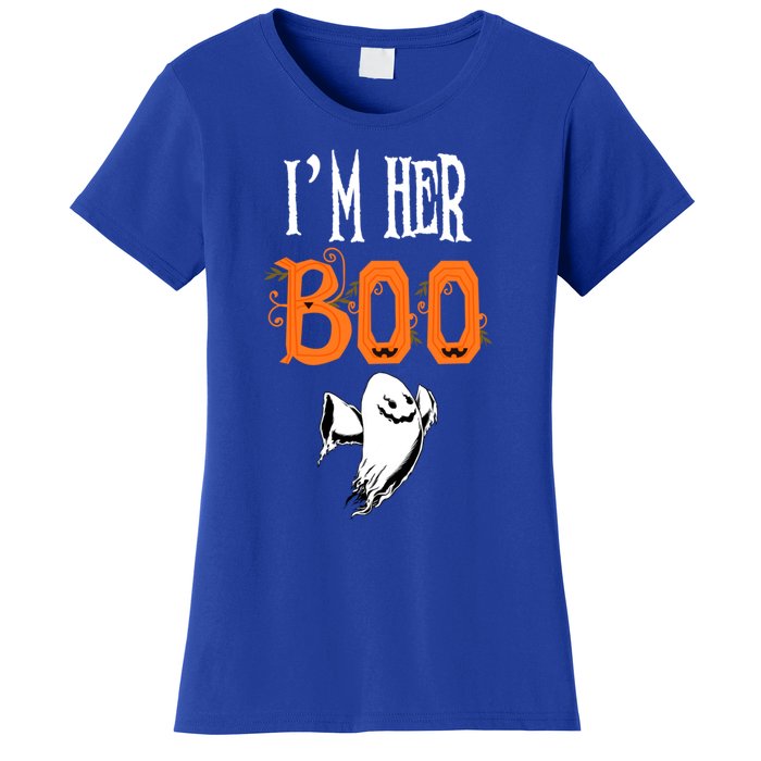 IM Her Boo IM His Witch Funny Couples Matching Halloween Gift Women's T-Shirt