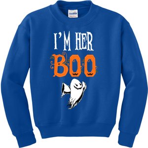 IM Her Boo IM His Witch Funny Couples Matching Halloween Gift Kids Sweatshirt