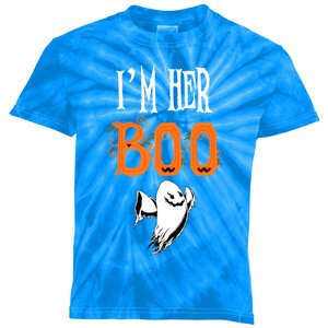 IM Her Boo IM His Witch Funny Couples Matching Halloween Gift Kids Tie-Dye T-Shirt