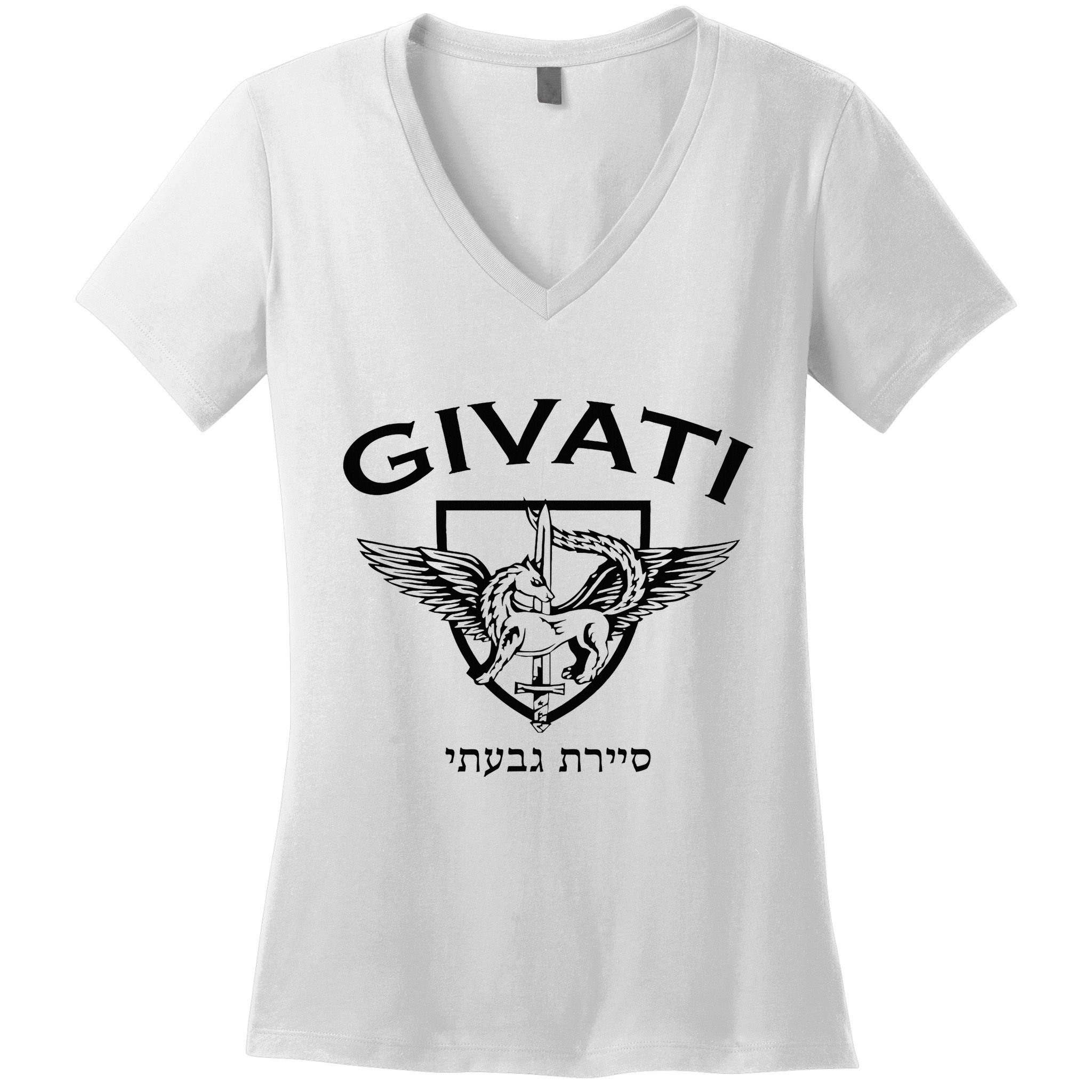 Israeli Highland Brigade Givati Special Forces Idf Women's V-Neck T-Shirt