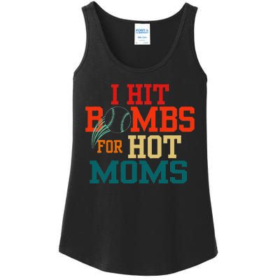 I Hit Bombs For Hot Moms Bold And Funny Statement Ladies Essential Tank