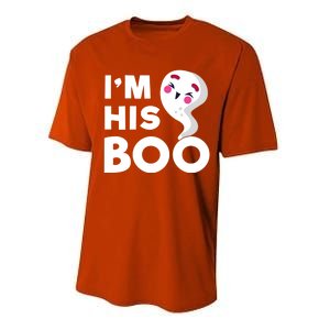 IM His Boo Halloween Ghost Couples Matching Meaningful Gift Performance Sprint T-Shirt