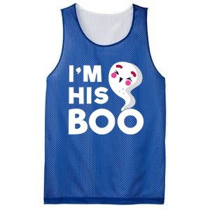 IM His Boo Halloween Ghost Couples Matching Meaningful Gift Mesh Reversible Basketball Jersey Tank