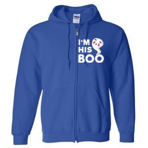 IM His Boo Halloween Ghost Couples Matching Meaningful Gift Full Zip Hoodie