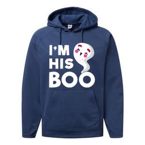 IM His Boo Halloween Ghost Couples Matching Meaningful Gift Performance Fleece Hoodie