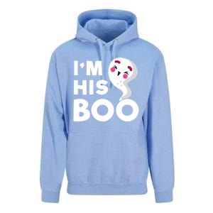 IM His Boo Halloween Ghost Couples Matching Meaningful Gift Unisex Surf Hoodie