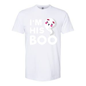 IM His Boo Halloween Ghost Couples Matching Meaningful Gift Softstyle CVC T-Shirt