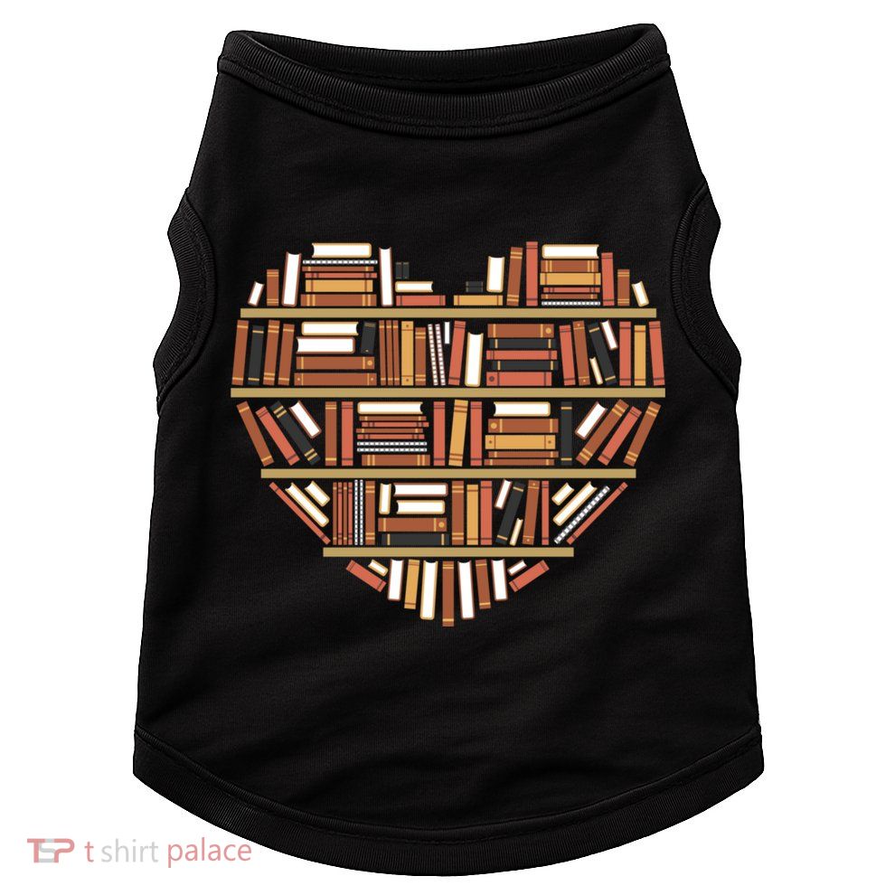 I Heart Books I Love Books Gift Doggie Tank