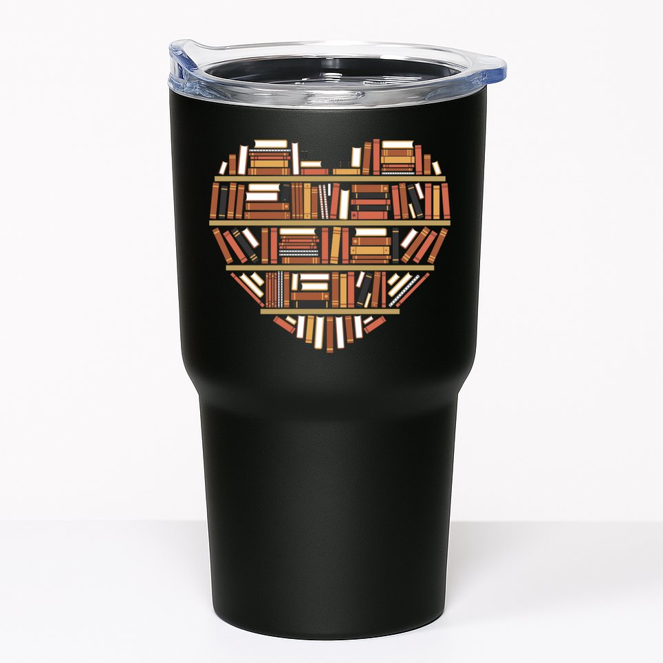 I Heart Books I Love Books Gift Tumbler