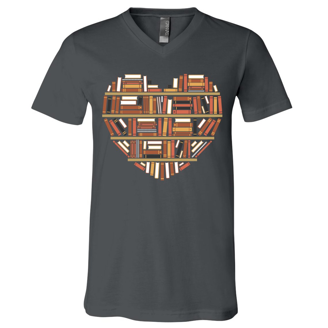 I Heart Books I Love Books Gift V-Neck T-Shirt