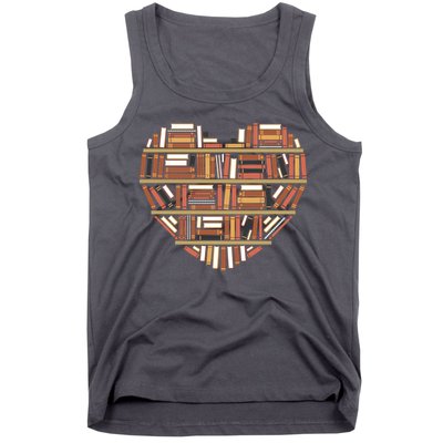 I Heart Books I Love Books Gift Tank Top