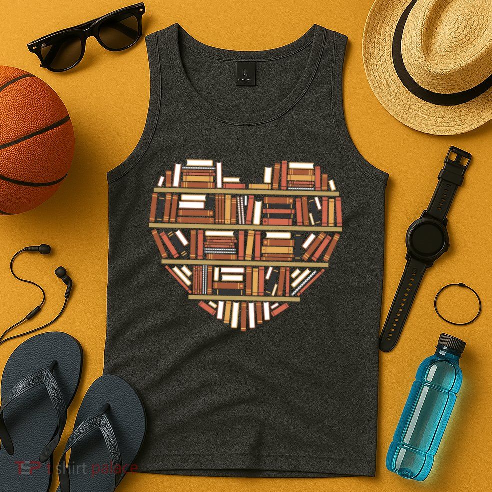 I Heart Books I Love Books Gift Tank Top