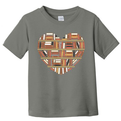 I Heart Books I Love Books Gift Toddler T-Shirt