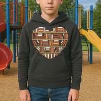 I Heart Books I Love Books Gift Kids Hoodie