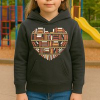 I Heart Books I Love Books Gift Kids Hoodie