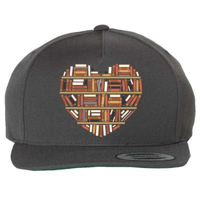 I Heart Books I Love Books Gift Wool Snapback Cap