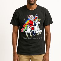 I Have Been Missing Out Santa Riding Unicorn Tall T-Shirt