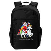 I Have Been Missing Out Santa Riding Unicorn Backpack