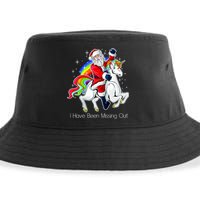 I Have Been Missing Out Santa Riding Unicorn Sustainable Bucket Hat