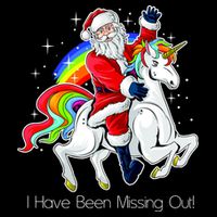 I Have Been Missing Out Santa Riding Unicorn Flatbill Hat