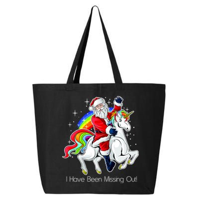 I Have Been Missing Out Santa Riding Unicorn 25L Jumbo Tote