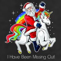 I Have Been Missing Out Santa Riding Unicorn 25L Jumbo Tote