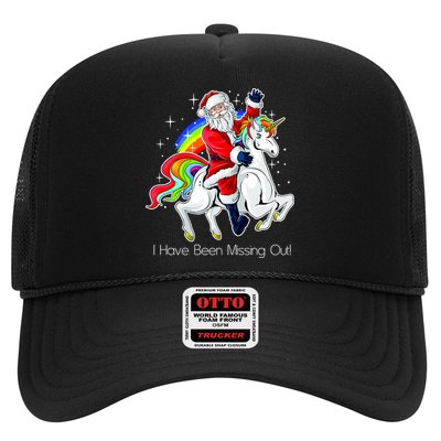 I Have Been Missing Out Santa Riding Unicorn Hat