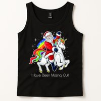 I Have Been Missing Out Santa Riding Unicorn Tank Top