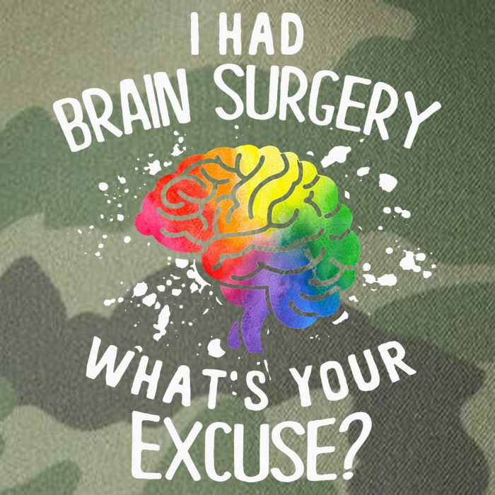 I Had Brain Surgery What's Your Excuse Brain Tumor Legacy Tie Dye Trucker Hat