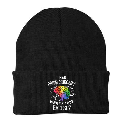 I Had Brain Surgery What's Your Excuse Brain Tumor Beanie
