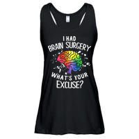 I Had Brain Surgery What's Your Excuse Brain Tumor Ladies Essential Flowy Tank