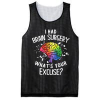 I Had Brain Surgery What's Your Excuse Brain Tumor Mesh Reversible Basketball Jersey Tank
