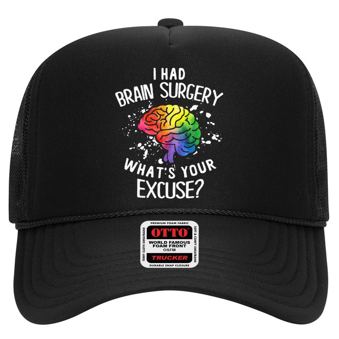 I Had Brain Surgery What's Your Excuse Brain Tumor Hat