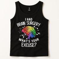 I Had Brain Surgery What's Your Excuse Brain Tumor Tank Top