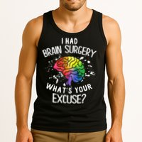 I Had Brain Surgery What's Your Excuse Brain Tumor Tank Top