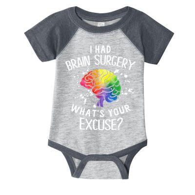 I Had Brain Surgery What's Your Excuse Brain Tumor Infant Baby Jersey Bodysuit
