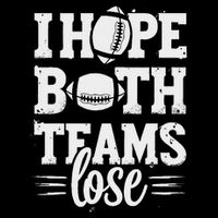 I Hope Both Teams Lose American Football Teams Sports Retro Backpack