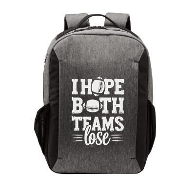 I Hope Both Teams Lose American Football Teams Sports Retro Vector Backpack