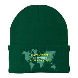 I HavenT Been Everywhere But ItS On My List Map Knit Cap Winter Beanie