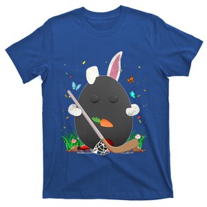 Ice Hockey Ball Egg And Bunny Ears Happy Easter Day Cool Gift T-Shirt