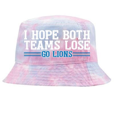 I Hope Both Teams Lose Go Lion Tie-Dyed Bucket Hat