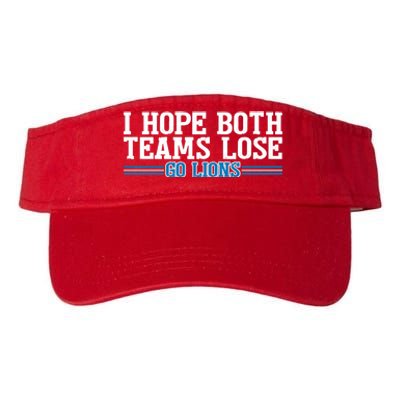 I Hope Both Teams Lose Go Lion Valucap Bio-Washed Visor