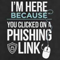 IM Here Because You Clicked On Phishing Link Cyber Security Garment-Dyed Fleece Hoodie