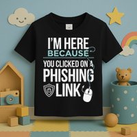 IM Here Because You Clicked On Phishing Link Cyber Security Toddler T-Shirt