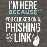 IM Here Because You Clicked On Phishing Link Cyber Security Cotton Canvas Backpack