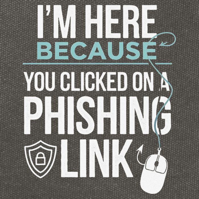 IM Here Because You Clicked On Phishing Link Cyber Security Cotton Canvas Backpack