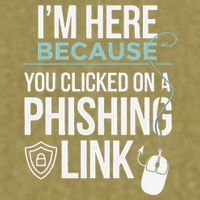 IM Here Because You Clicked On Phishing Link Cyber Security Garment-Dyed Women's Muscle Tee