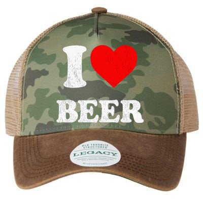 I Heart Beer Funny Drinking Merch I Love Beer Legacy Tie Dye Trucker Hat